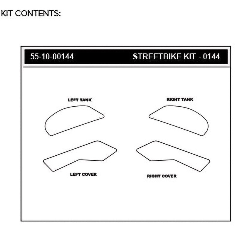 55-10-0144B トラクションパッド STOMPGRIP ブラック色 Z900 17-20用