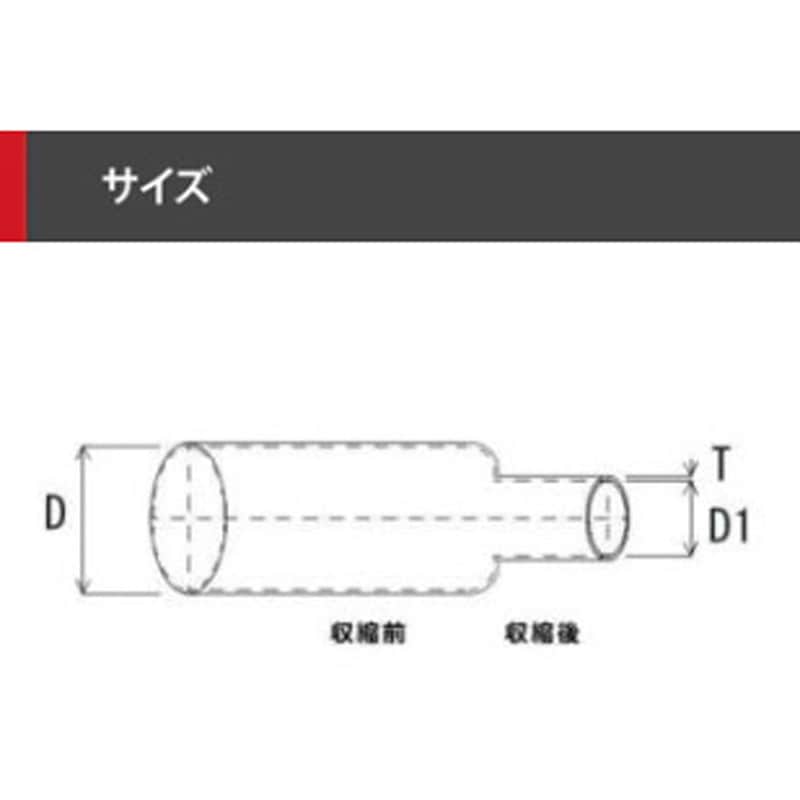 デンカエレクトロン】 大径収縮チューブ THT-50.0N 5本入り×5パック
