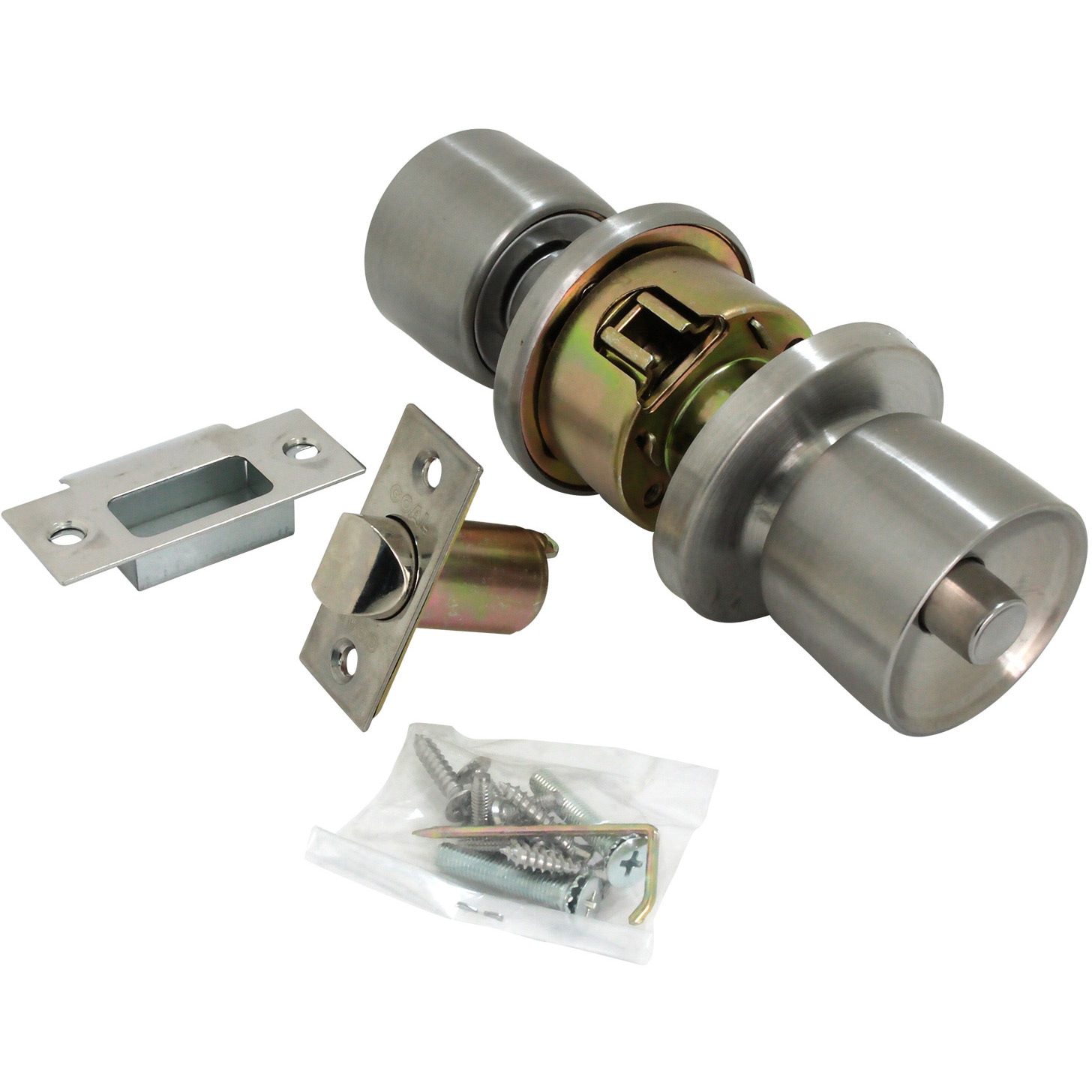 WR-125 間仕切錠 ステンレス円筒錠 WAKI(和気産業) バックセット60mm適合扉厚27~37mm WR-125