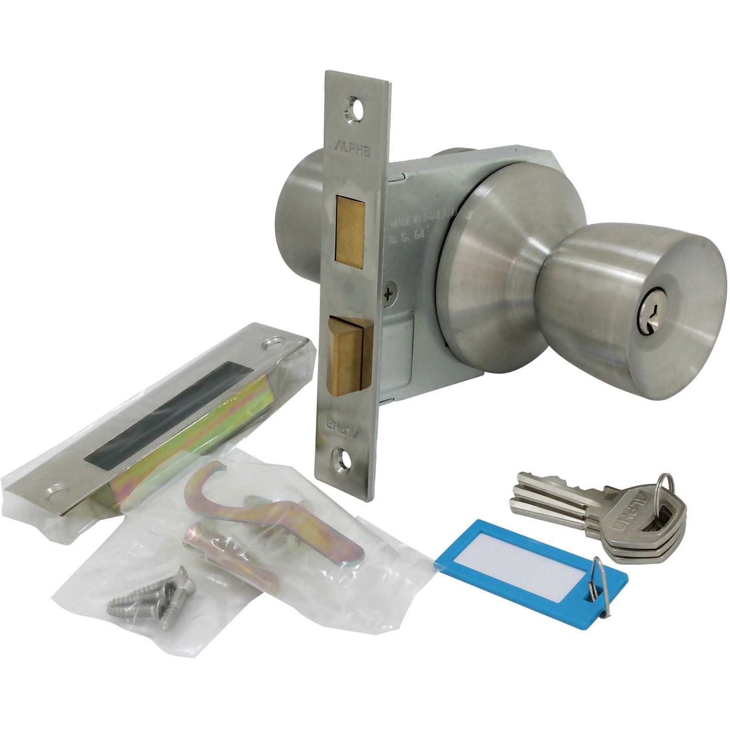 WR-148 玄関錠 アルファ純正品 WAKI(和気産業) ヘアーライン色 適合扉厚25～43mmバックセット64mm  WR-148 5,948円