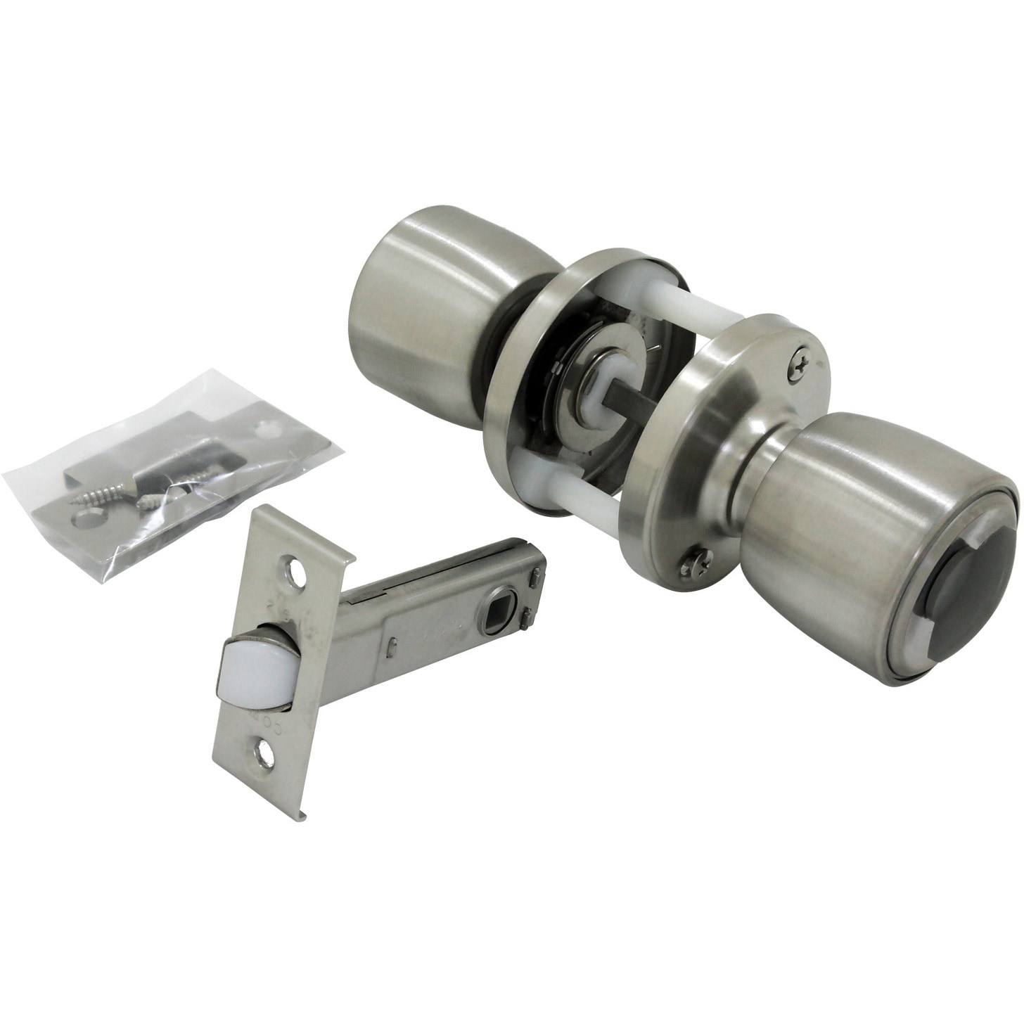 WR-220 間仕切錠 ステンレス WAKI バックセット60mm適合扉厚25