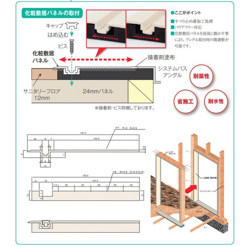 UB3-125H 樹脂製開口枠 1セット dialon(ダイアロン) 【通販モノタロウ】