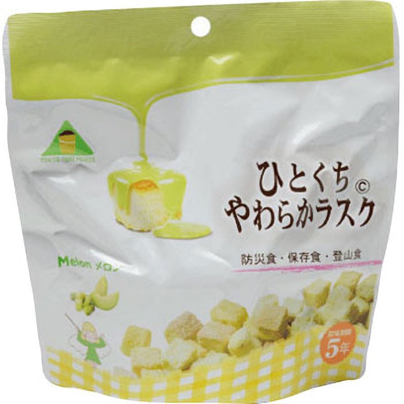 HM32ひとくちやわらかラスク(メロン) 非常食のラスク 東京ファインフーズ 賞味期限5年 メロン味ラスク  1箱(32個)