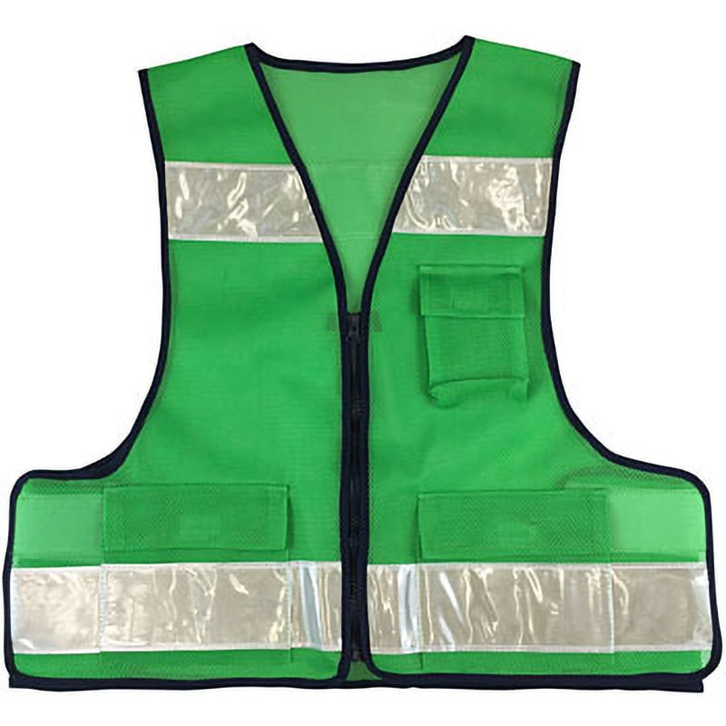 90856 パトロールベスト ACE GLOVE シルバー 色(本体)緑