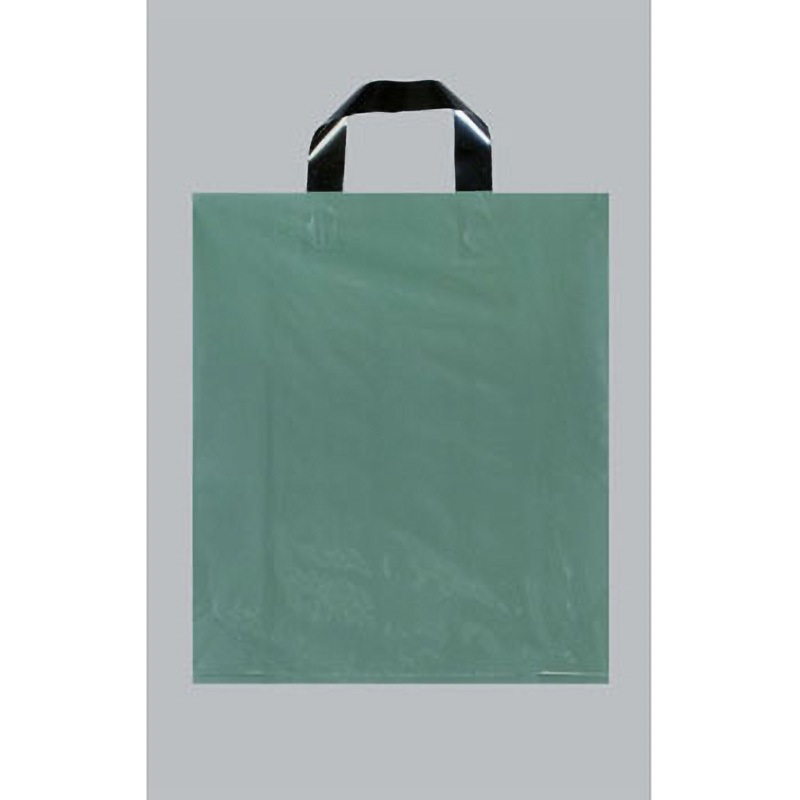 0448941 カルチャーバッグ規格品(Lタイプ) 福助工業 ループ 500枚入 グリーン色 小サイズ