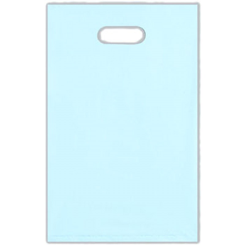 0660116 ニューアームバッグ LDライトブルー 福助工業 小判抜 1200枚入