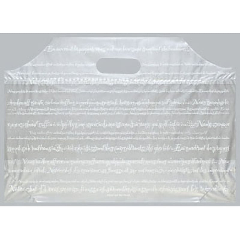 0486817 フラットバッグ 福助工業 小判抜 フランス/半透明色 1000枚入 サイズSS