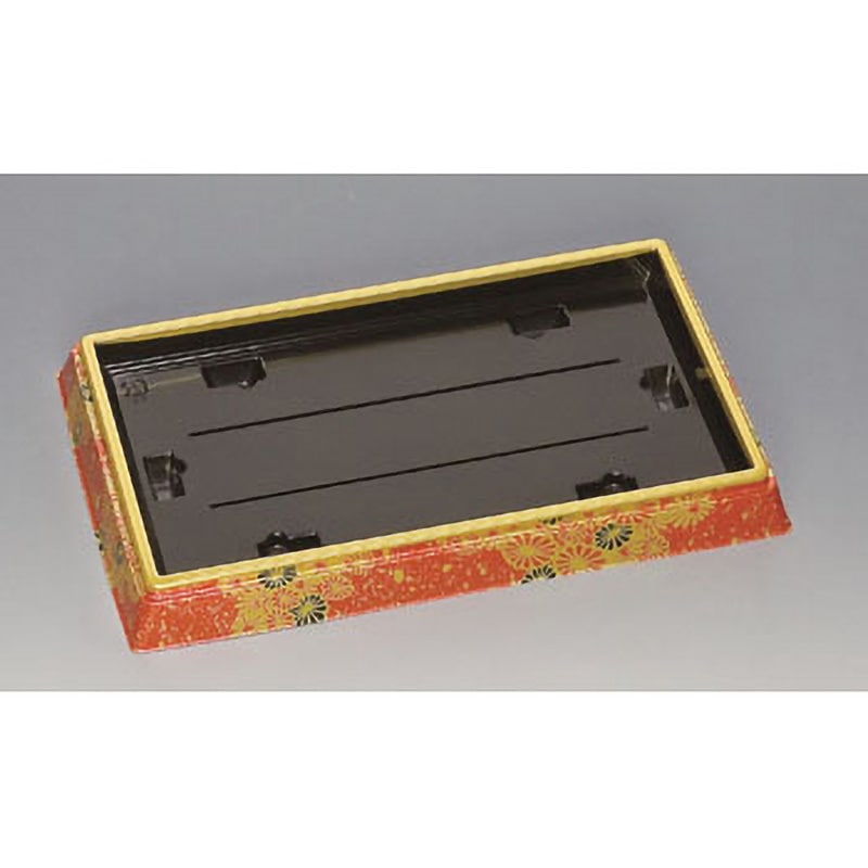 0534188 寿司容器 新角桶 流華赤 本体 福助工業 種別310H 流華 赤  1箱(160枚)