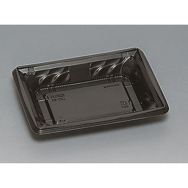 0559008 丼容器 福角丼 福助工業 本体 種別20-15H 黒  1箱(800枚)