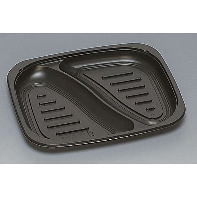 0582883 弁当容器TR フルレンジ 福助工業 種別TR-157-4H 黒 黒色  1箱(450枚)