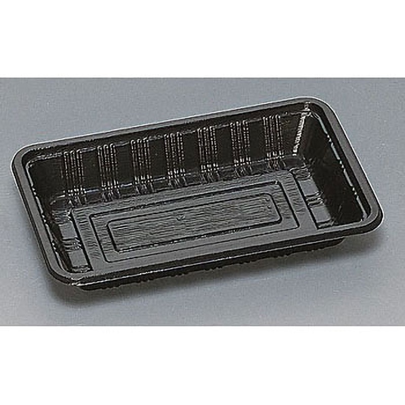 0576115 弁当容器LC 蓋付 福助工業 種別LC-507 黒 黒色  1箱(900枚)