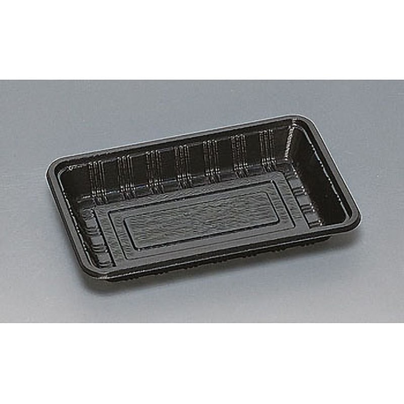 0576123 弁当容器LC 蓋付 福助工業 種別LC-508 黒 黒色 1箱(800枚)