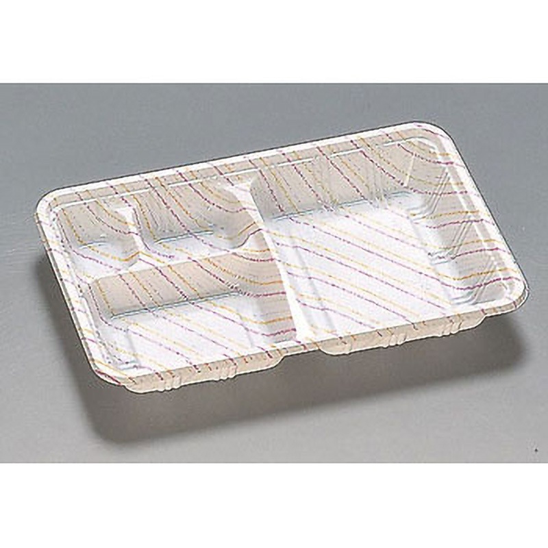 0576387 弁当容器LC 蓋付 福助工業 耐油性 種別LC-609 ハーモニー 白色  1箱(600枚)