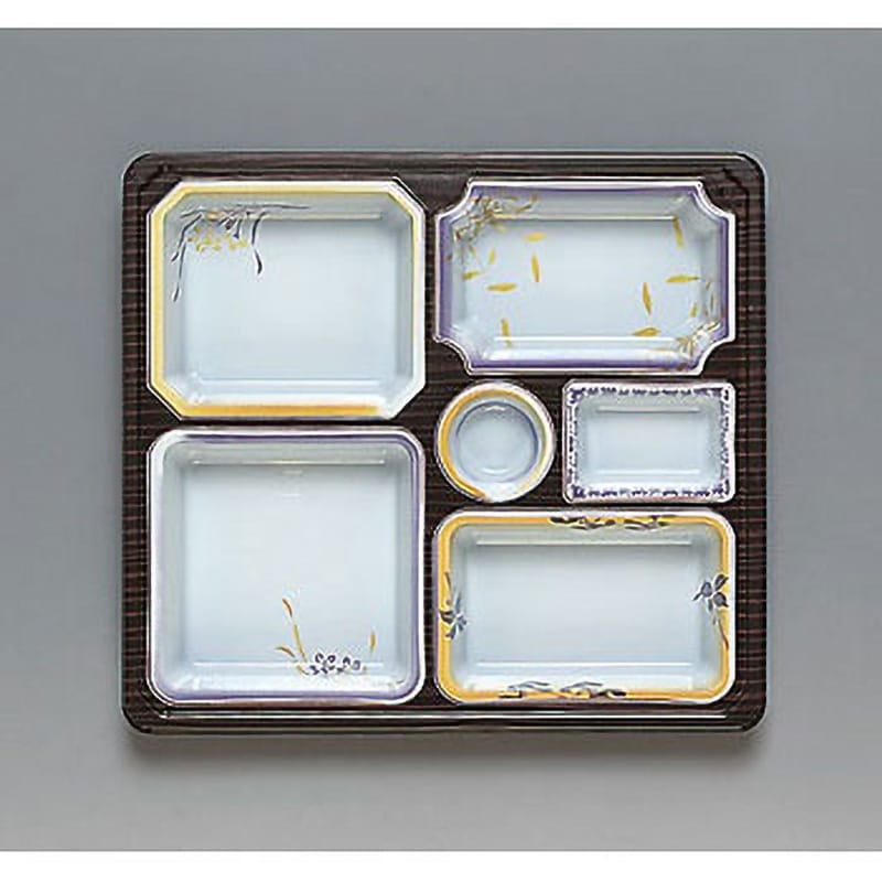 0544833 仕出弁当容器 優膳 福助工業 種別550H あずさ 黒色  1箱(200枚)