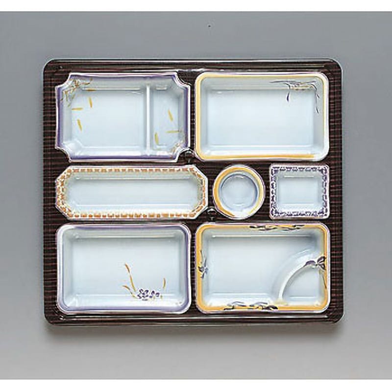 0544841 仕出弁当容器 優膳 福助工業 種別570H あずさ 黒色  1箱(160枚)