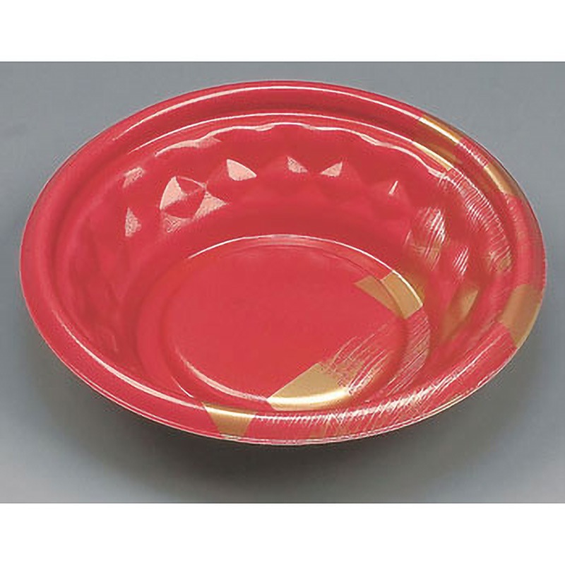 0722790 福丸丼 本体 赤木目 1箱(600枚) 福助工業 【通販モノタロウ】