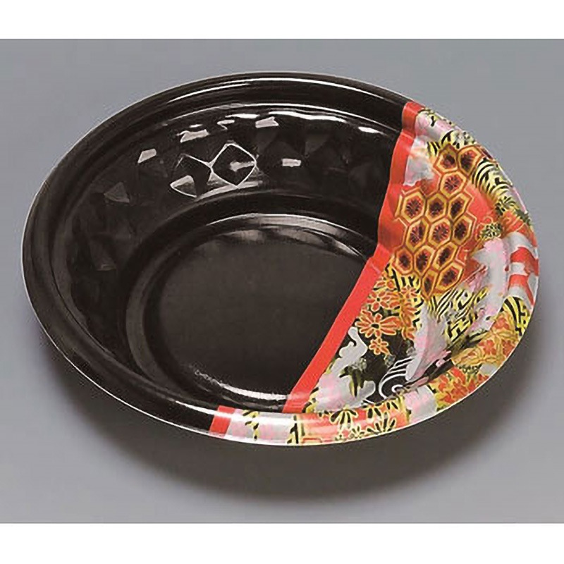 0723071 丼容器 福丸丼 福助工業 本体 種別190H ひとえ赤  1箱(300枚)