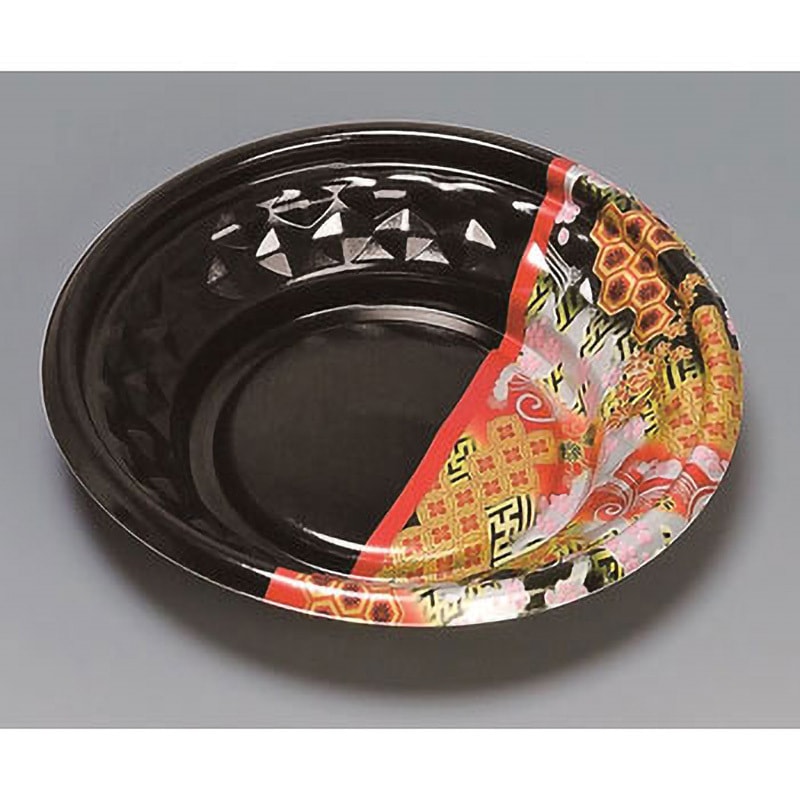 0723101 丼容器 福丸丼 福助工業 本体 種別200H ひとえ赤  1箱(300枚)