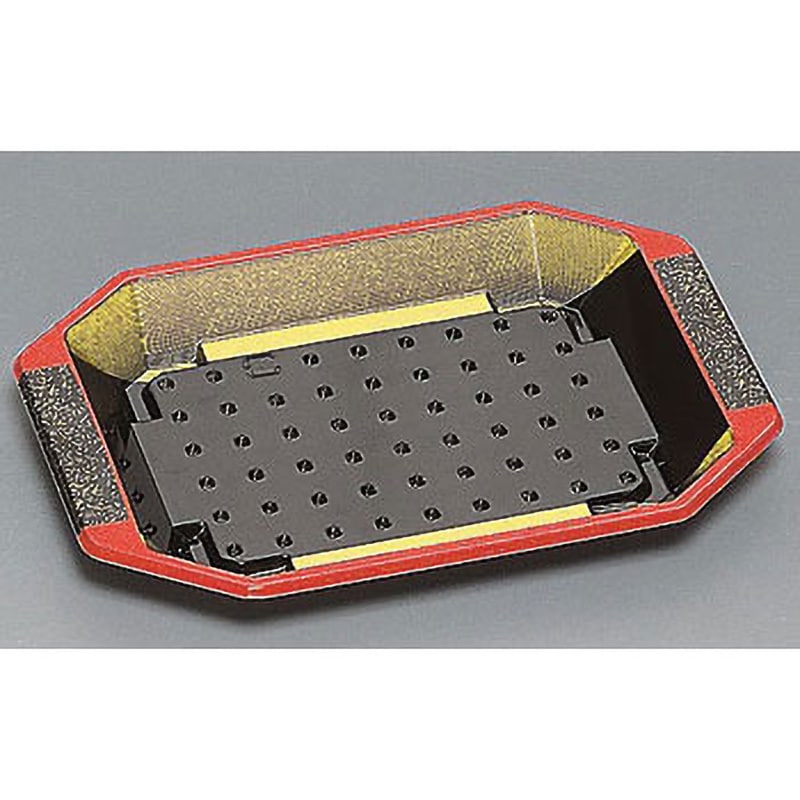 0542581 寿司容器和皿 本体 黒天 福助工業 種別8H 黒天朱  1箱(600枚) 20,980円