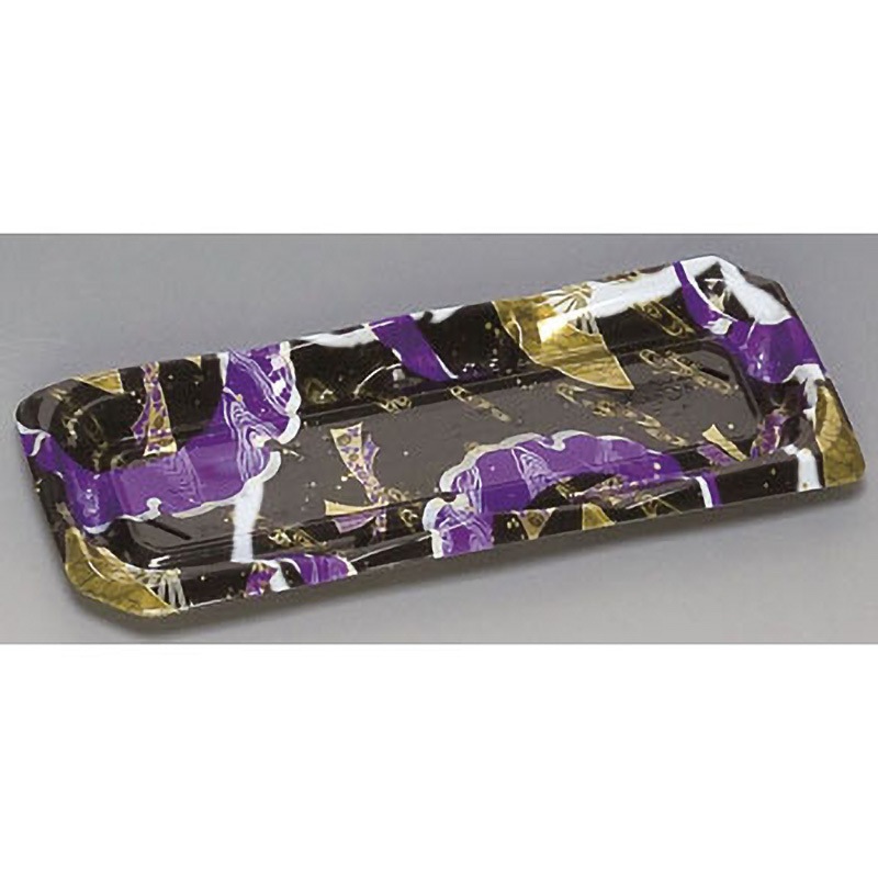 0740217 寿司容器 花舞喜(かぶき) 福助工業 耐油性 種別1-5.5H 彩月紫 紫色  1箱(1000枚)