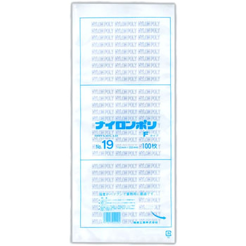 真空用 ナイロンポリＦタイプ 0707384 ナイロンポリ Fタイプ規格袋 福助工業 サイズNo.19 1箱(2400枚