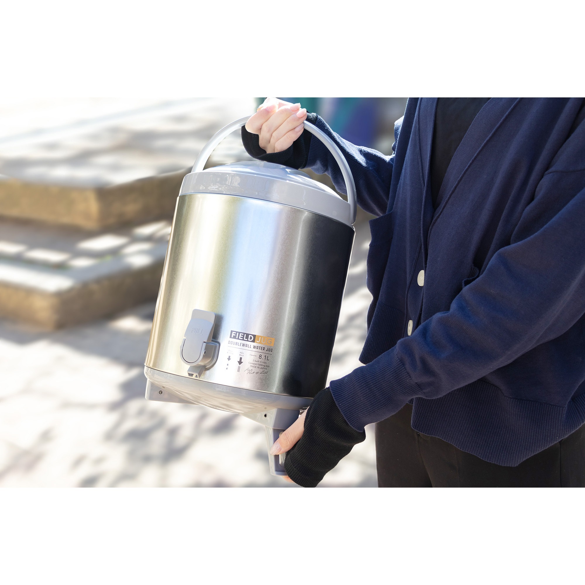 Bestco ベストコ ベストコ ウォータージャグ コップ付 9.5L シルバー MA-1923 日本製 特価商品】