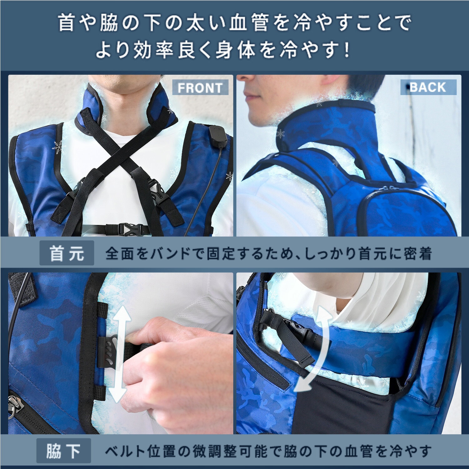 DC-Y1(BK/CAMO) 水冷服 プレミアム仕様 ダイレクトクール DIRECT COOL