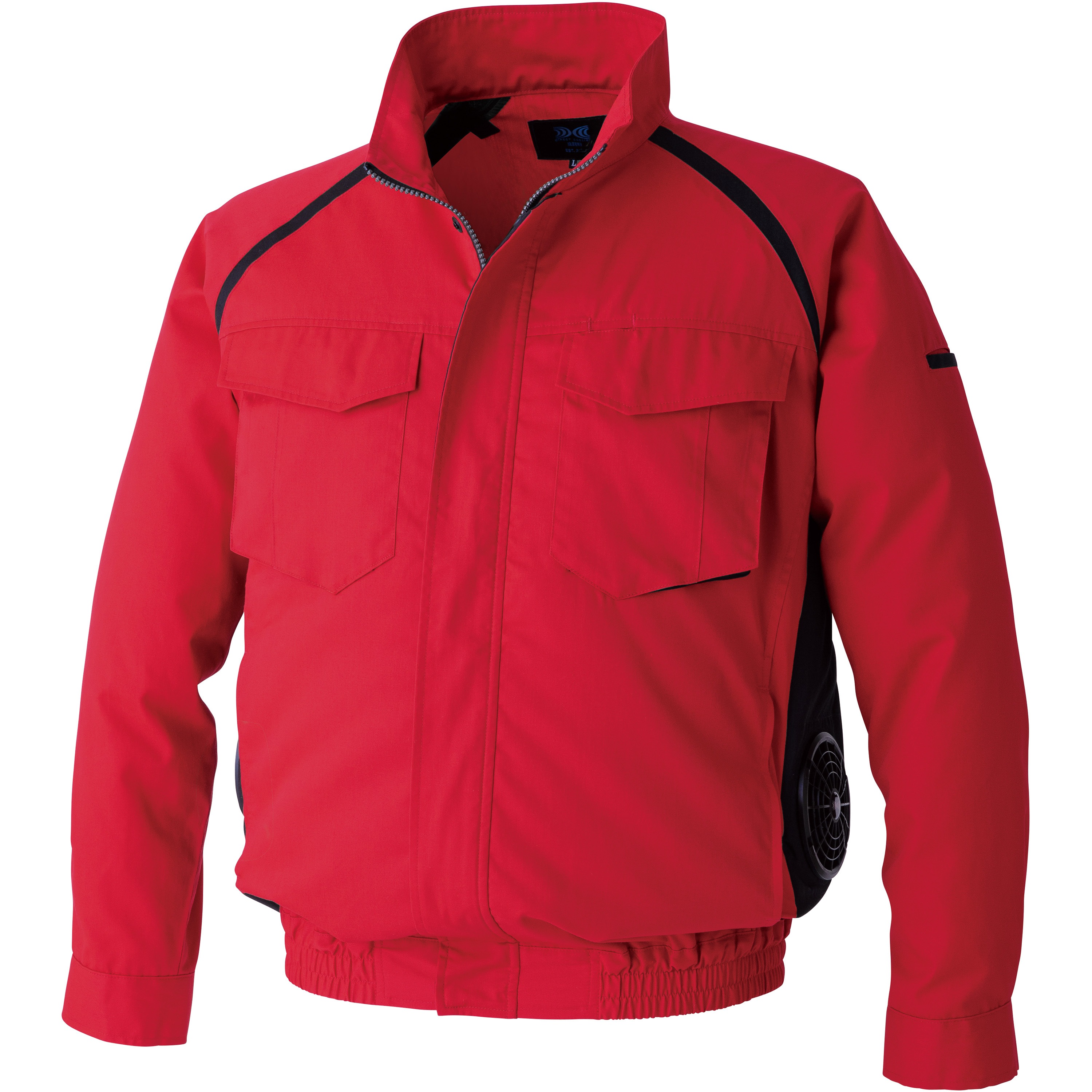 KU92400R70S2 空調服(R) 長袖ブルゾン(横ファン) (ウェアのみ) 空調服 レッド色 サイズM  KU92400R70S2