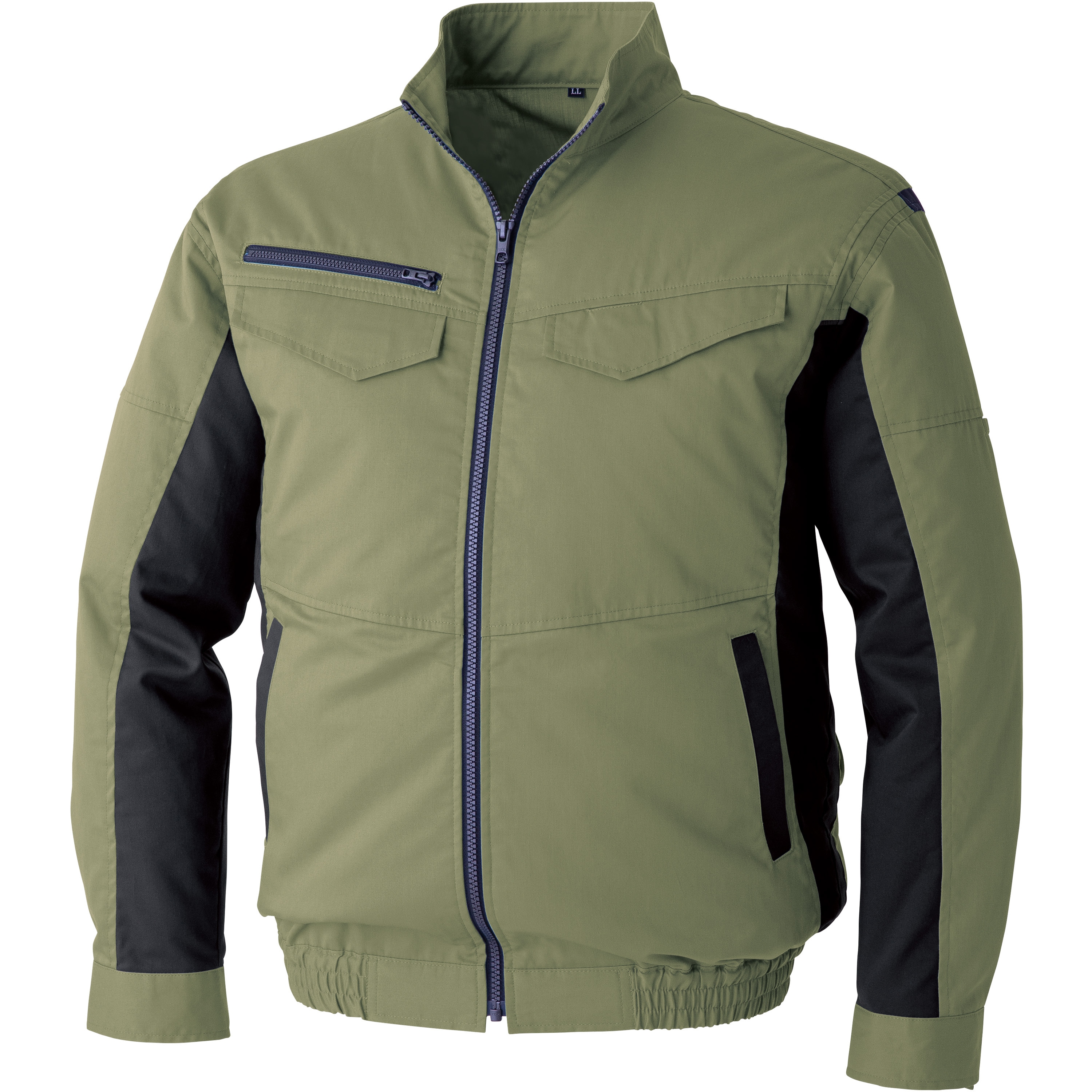 KU92401G60S1 空調服(R) 長袖ブルゾン (ウェアのみ) 空調服 カーキグリーン色 サイズS  KU92401G60S1