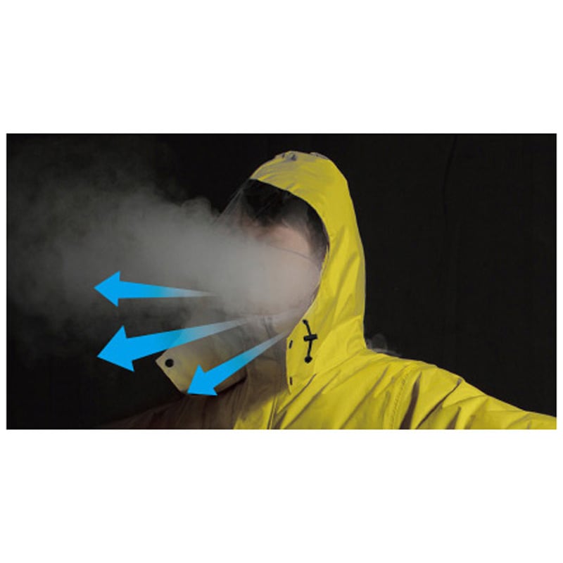 ND9029Y50S5 空調服(R) レインジャケット (ウェアのみ) 空調服 イエロー色 サイズEL  ND9029Y50S5