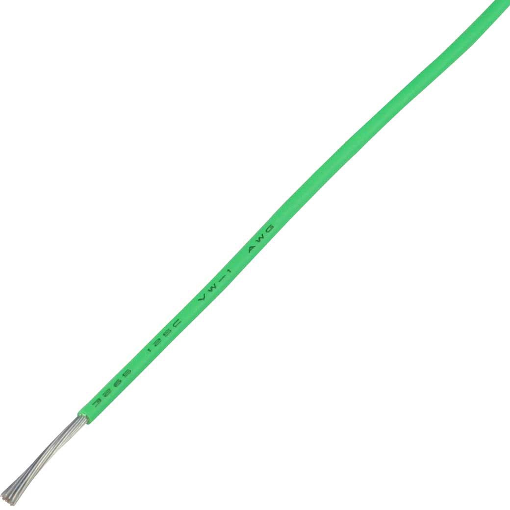 UL3265 AWG24<GR> UL難燃架橋ポリエチレン絶縁電線 UL3265 協和ハーモネット 150V 緑色  1巻