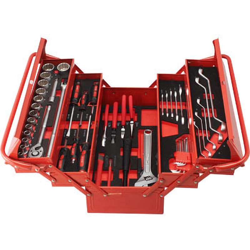 Mono009 工具セット プロ用 両開タイプ モノタロウ 1セット(53点組