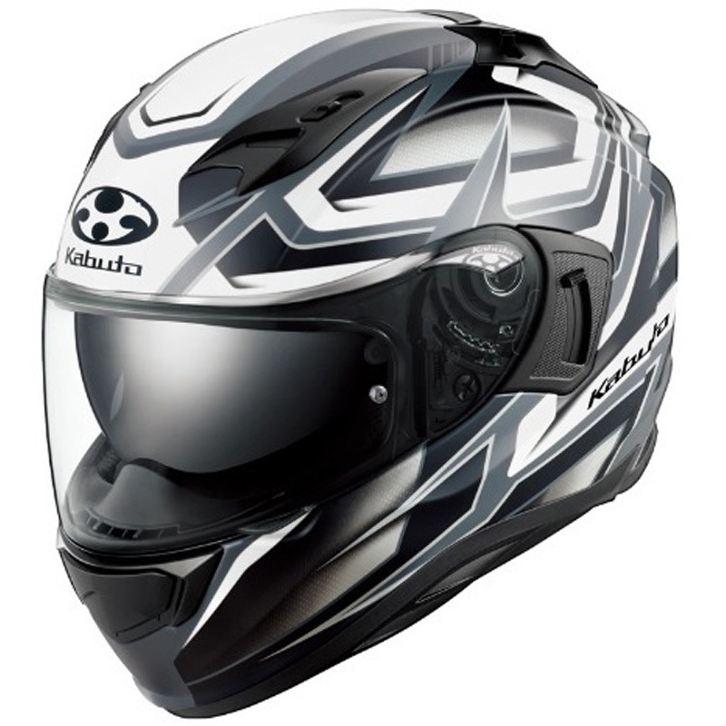 KAMUI 3 ACROBAT OGK KABUTO フラットブラックホワイト色 L