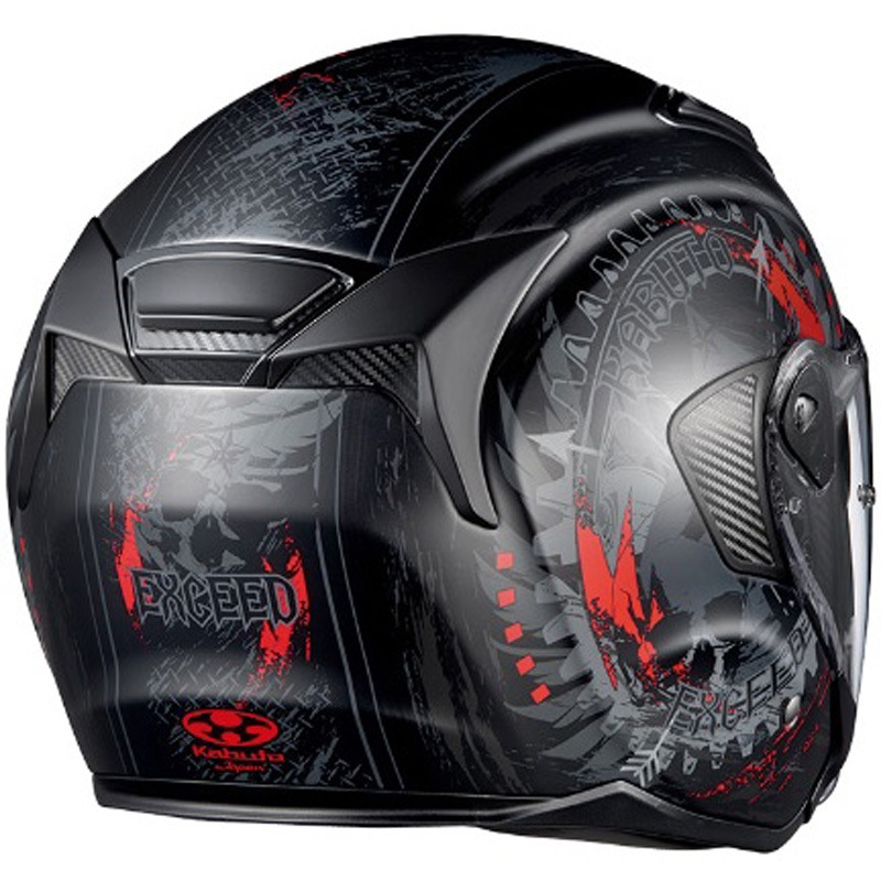 Kabuto フルフェイスヘルメット レッド/ブラックEXCEED DEUCE