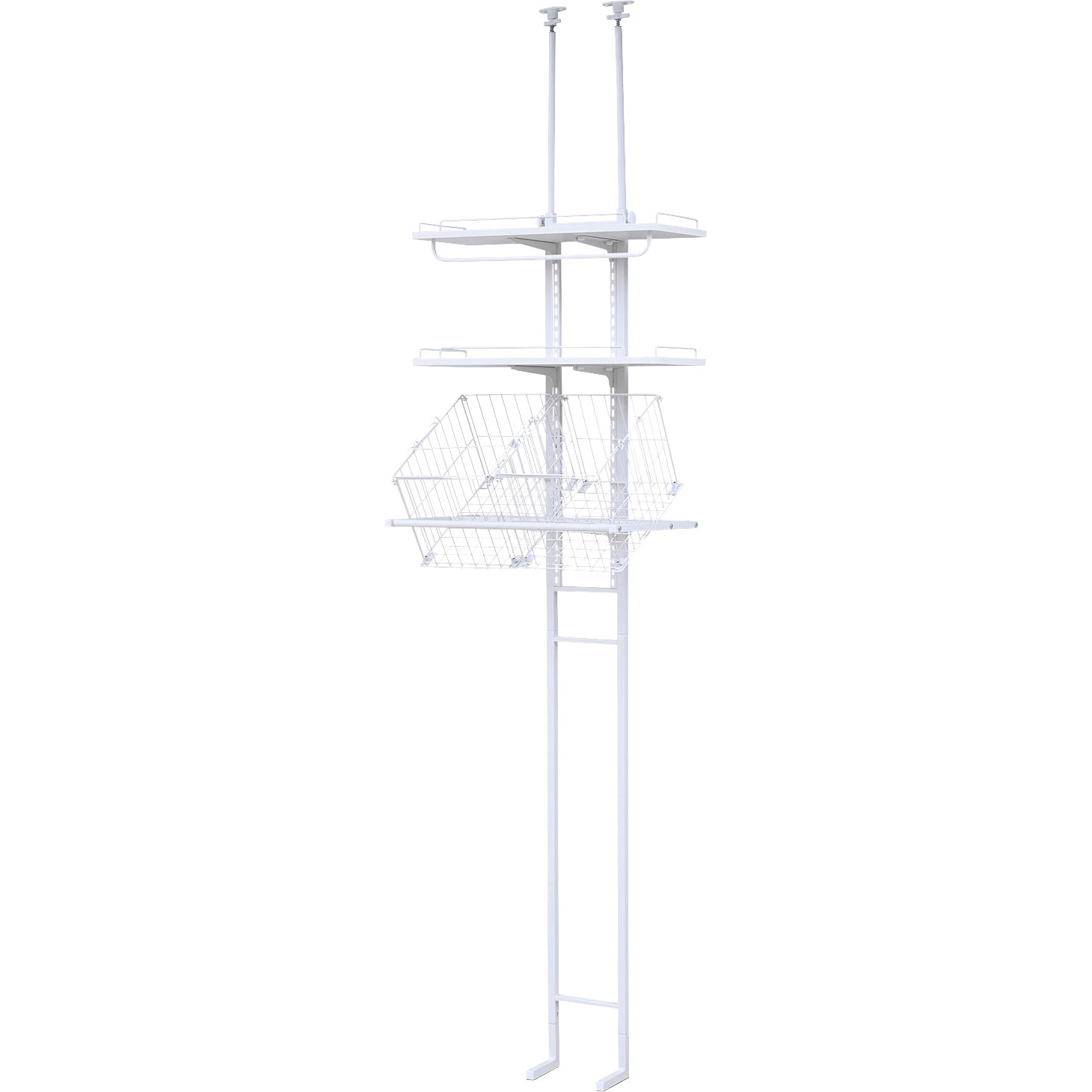 RTLR-6040B(WH/MWH) ランドリーラック 防水パン対応 1台 YAMAZEN(山善