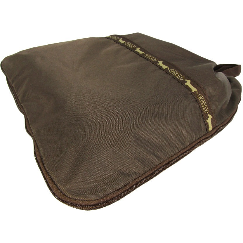 3L73 ナップサック WHOLLY ナイロン ブラウン色 横36cm 1個 3L73