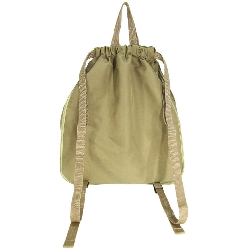 3L73 ナップサック WHOLLY ナイロン ベージュ色 横36cm 1個 3L73
