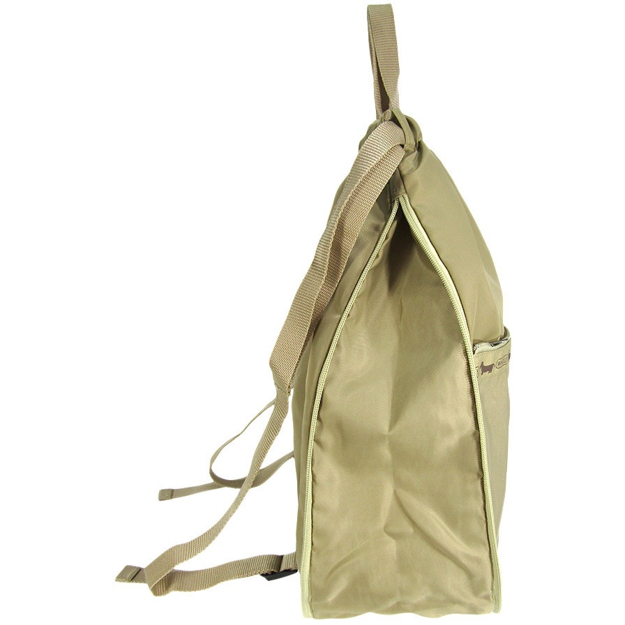 3L73 ナップサック WHOLLY ナイロン ベージュ色 横36cm 1個 3L73