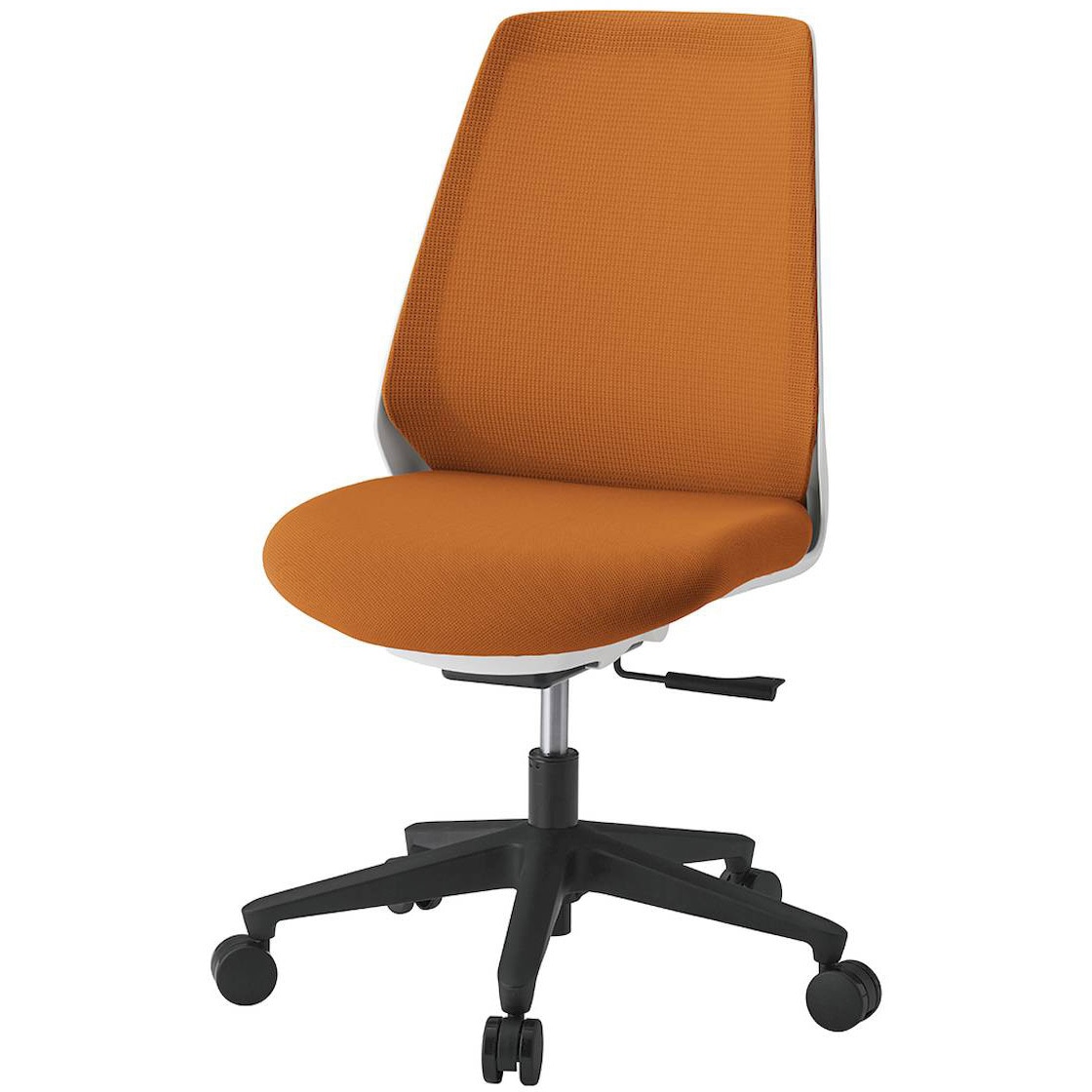 KZ-330PV1W9D3 ノナチェア 肘なし<配送時組立サービス付> イトーキ ナイロン双輪キャスター ホワイト 高さ890～980mm幅600mm奥行580mm  KZ-330PV1W9D3