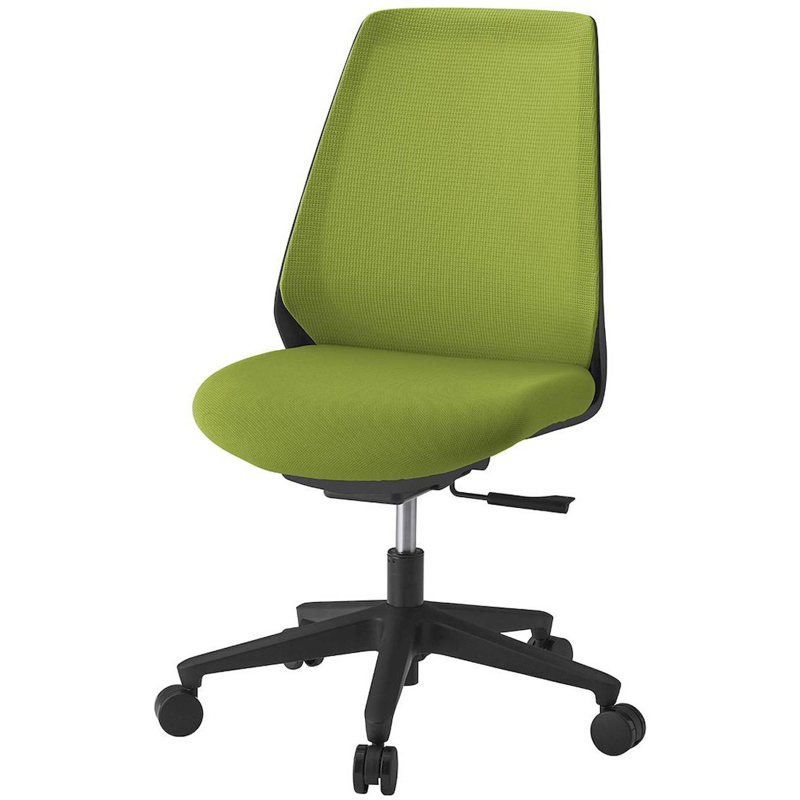 KZ-330PV1T1Q6 ノナチェア 肘なし<配送時組立サービス付> イトーキ ナイロン双輪キャスター ブラック 高さ890～980mm幅600mm奥行580mm  KZ-330PV1T1Q6