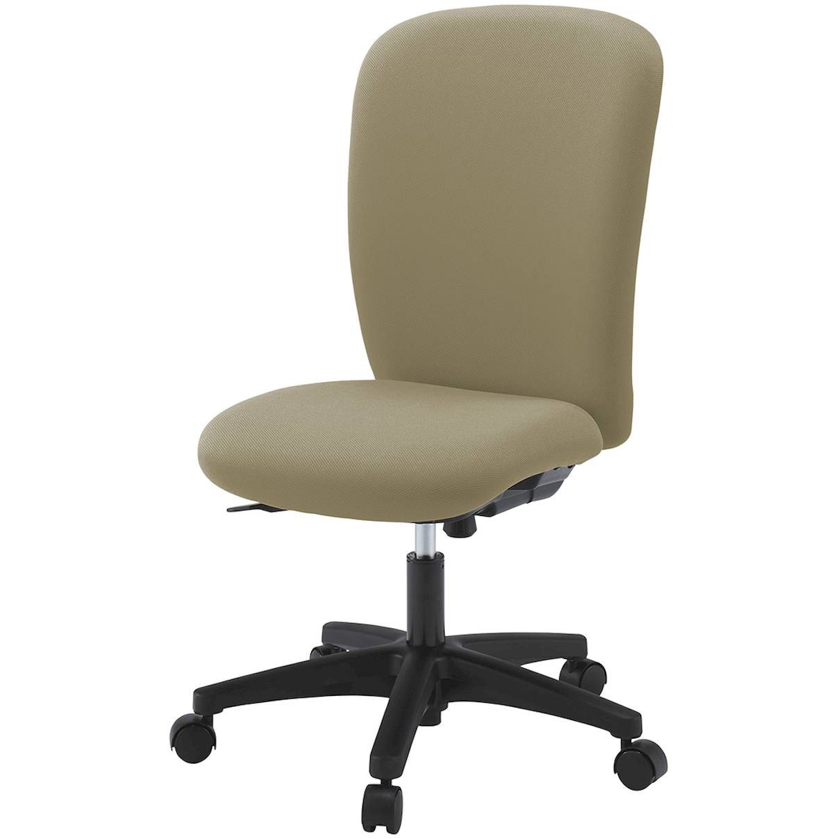 KT-350PVM-T1Y3 リエットRチェア ハイバック<配送時組立サービス付> イトーキ 抵抗付ウレタン双輪キャスター ブラック 高さ905～1055mm幅570mm奥行575mm  KT-350PVM-T1Y3