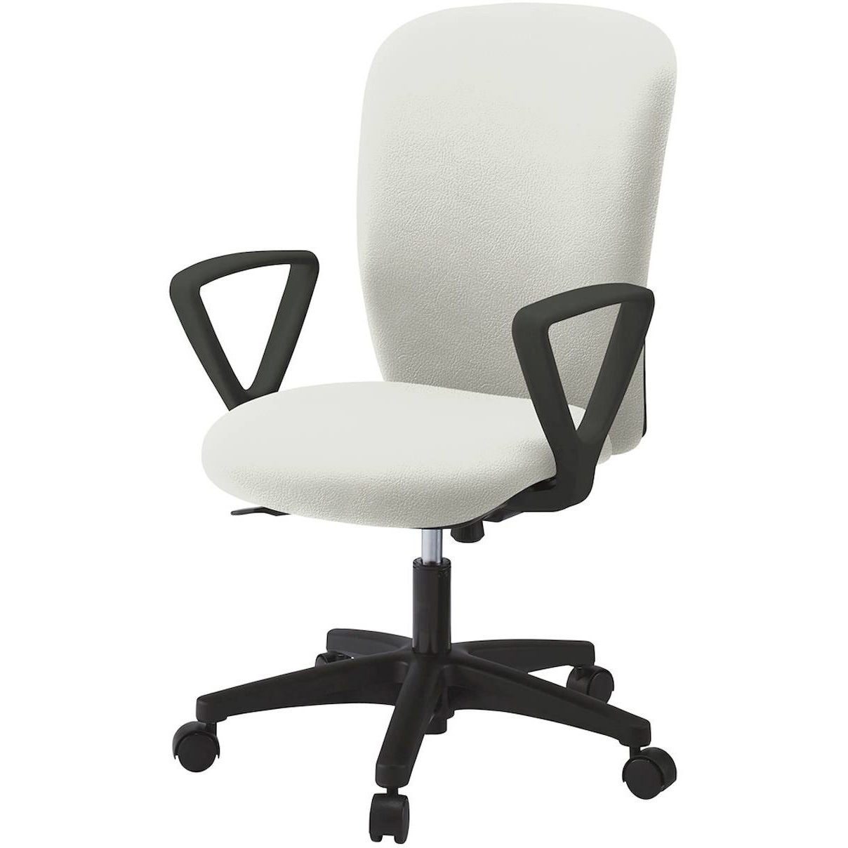KT-356DLM-T1C8 リエットRチェア ハイバック 固定肘付 ビニールレザー  <配送時組立サービス付> イトーキ 肘掛あり 抵抗付ウレタン双輪キャスター ブラック  KT-356DLM-T1C8