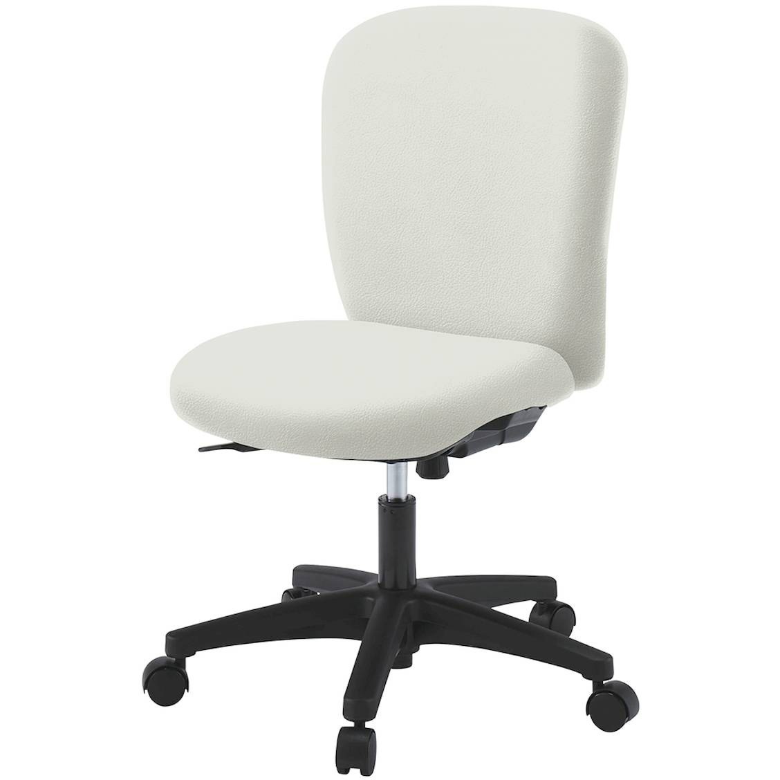 KT-360DL-WTC8 リエットRチェア ローバック ビニールレザー  <配送時組立サービス付> イトーキ ナイロン双輪キャスター ホワイト 高さ825～925mm幅570mm奥行575mm  KT-360DL-WTC8