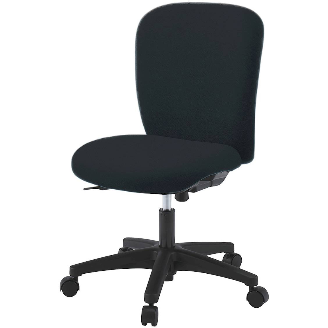 KT-360DLM-T1T1 リエットRチェア ローバック ビニールレザー  <配送時組立サービス付> イトーキ 抵抗付ウレタン双輪キャスター ブラック 高さ825～925mm幅570mm奥行575mm  KT-360DLM-T1T1