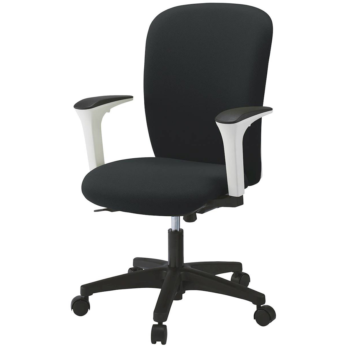 KT-357PVM-WTT1 リエットRチェア ハイバック 可動肘付<配送時組立サービス付> イトーキ 肘掛あり 抵抗付ウレタン双輪キャスター ホワイト  KT-357PVM-WTT1