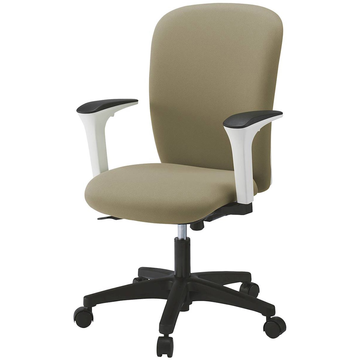 KT-357PVM-WTY3 リエットRチェア ハイバック 可動肘付<配送時組立サービス付> イトーキ 肘掛あり 抵抗付ウレタン双輪キャスター ホワイト  KT-357PVM-WTY3