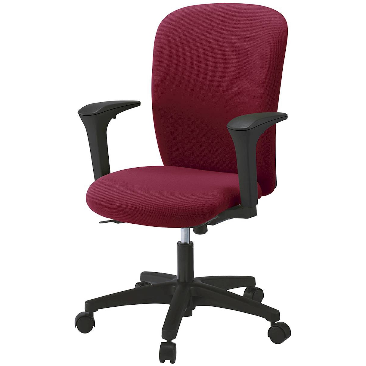 KT-357PVM-T1M4 リエットRチェア ハイバック 可動肘付<配送時組立サービス付> イトーキ 肘掛あり 抵抗付ウレタン双輪キャスター ブラック  KT-357PVM-T1M4