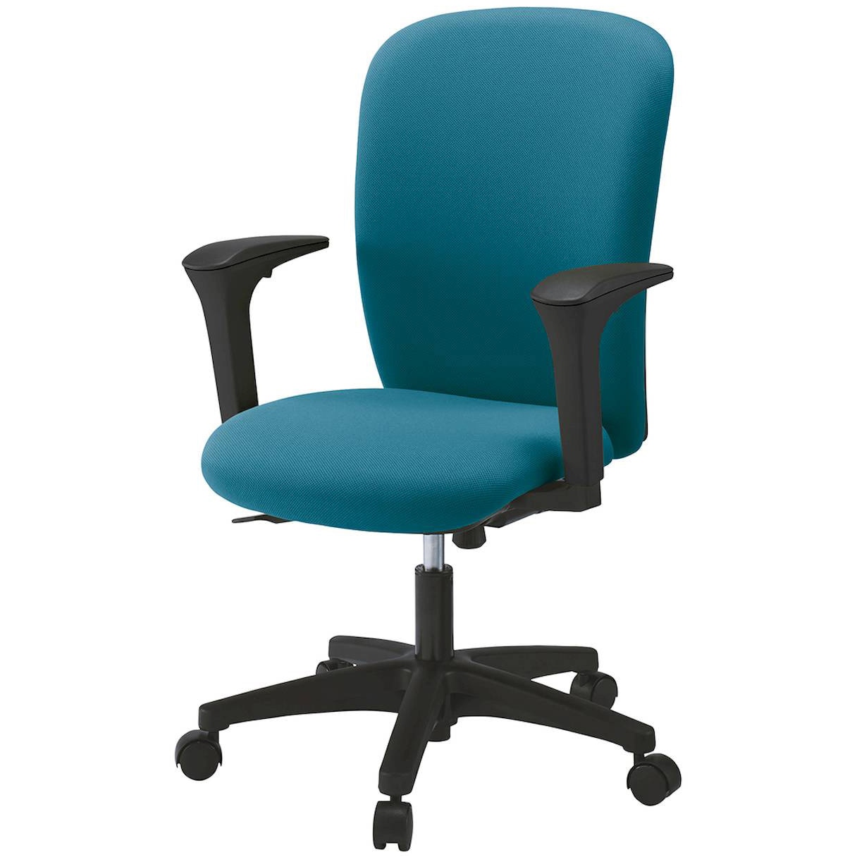 KT-357PVM-T1A3 リエットRチェア ハイバック 可動肘付<配送時組立サービス付> イトーキ 肘掛あり 抵抗付ウレタン双輪キャスター ブラック  KT-357PVM-T1A3 37,037円