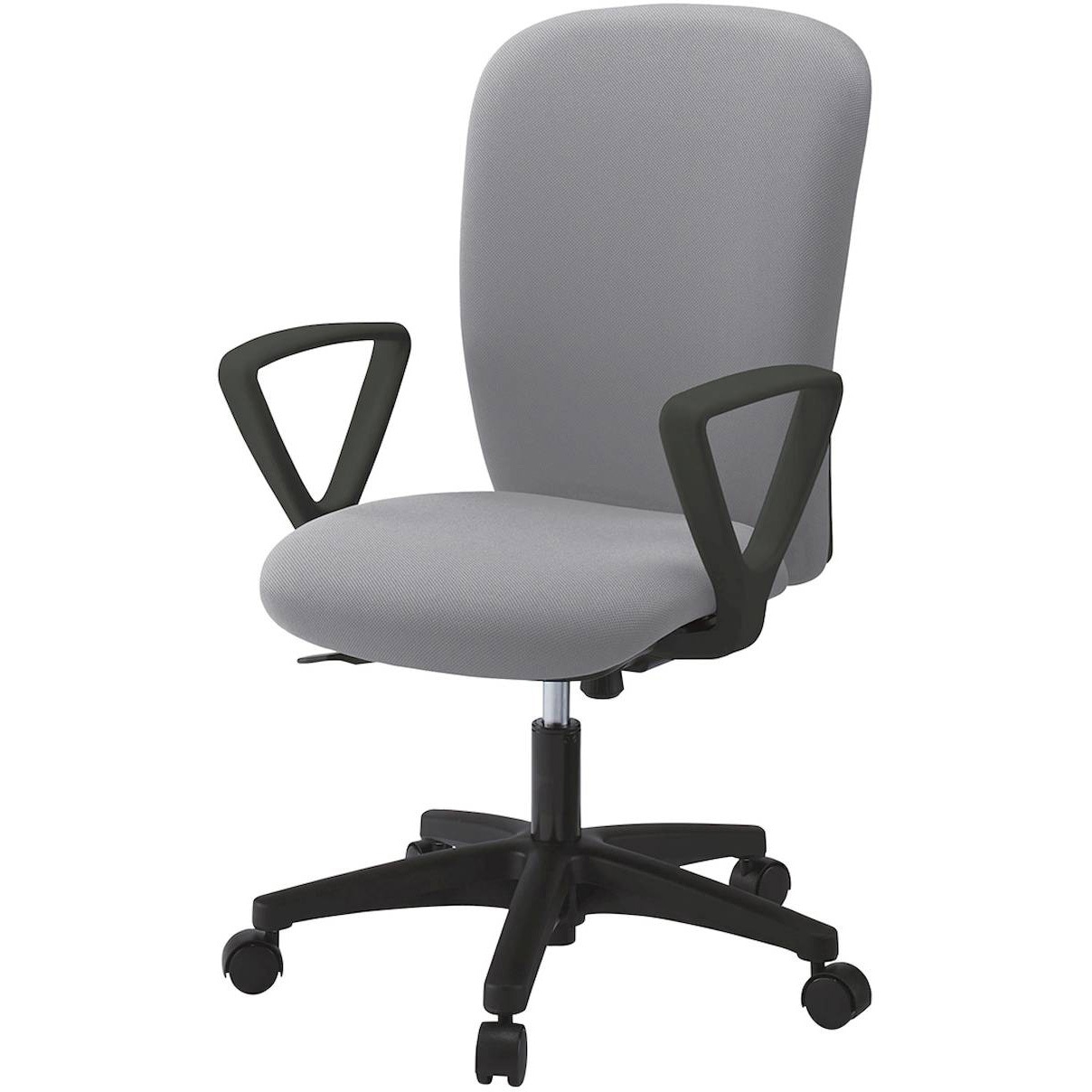 KT-356PVM-T1W6 リエットRチェア ハイバック 固定肘付<配送時組立サービス付> イトーキ 肘掛あり 抵抗付ウレタン双輪キャスター ブラック  KT-356PVM-T1W6