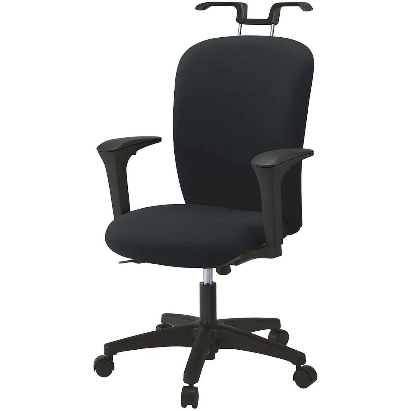 KT-357DLH-T1T1 リエットRチェア ハイバック 可動肘・ハンガー付 ビニールレザー  <配送時組立サービス付> 1脚 イトーキ 【通販モノタロウ】